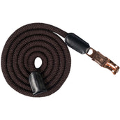 HKM Corde pour Licol Rosegold Glamour avec crochets anti-panique Marron/Or Rose HKM Corde pour Licol Rosegold Glamour avec crochets anti-panique Marron/Or Rose