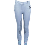 HKM Pantalon d'Équitation Bria Half Grip Bleu Fumée HKM Pantalon d'Équitation Bria Half Grip Bleu Fumée