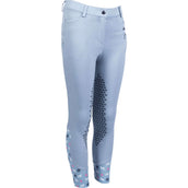 HKM Pantalon d'Équitation Bria Half Grip Bleu Fumée HKM Pantalon d'Équitation Bria Half Grip Bleu Fumée