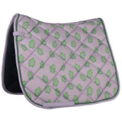 HKM Tapis de Selle Naples Dressage Lilas/Vert HKM Tapis de Selle Naples Dressage Lilas/Vert