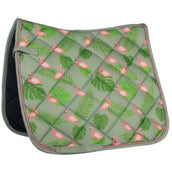 HKM Tapis de Selle Naples Dressage Vert/Rose HKM Tapis de Selle Naples Dressage Vert/Rose