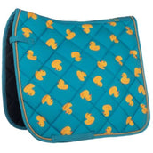 HKM Tapis de Selle Naples Dressage Bleu/Jaune HKM Tapis de Selle Naples Dressage Bleu/Jaune