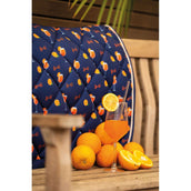 HKM Tapis de Selle Splash Polyvalent Bleu foncé/orange HKM Tapis de Selle Splash Polyvalent Bleu foncé/orange