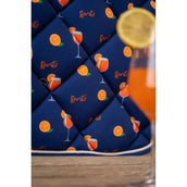 HKM Tapis de Selle Splash Polyvalent Bleu foncé/orange HKM Tapis de Selle Splash Polyvalent Bleu foncé/orange