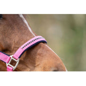 HKM Ensemble Licol Crystal Souple Rembourrage Rose/Bleu foncé HKM Ensemble Licol Crystal Souple Rembourrage Rose/Bleu foncé