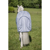 Amigo Couverture Anti-Mouches Pony Heather Blue/Blue/Silver Amigo Couverture Anti-Mouches Pony Heather Blue/Blue/Silver