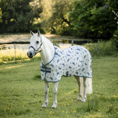 Amigo Couverture Anti-Mouches Pony Dragonfly Print/Silver/Blue/Sage Amigo Couverture Anti-Mouches Pony Dragonfly Print/Silver/Blue/Sage