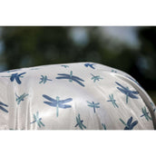 Amigo Couverture Anti-Mouches Integrated Dragonfly Print/Silver/Blue/Sage Amigo Couverture Anti-Mouches Integrated Dragonfly Print/Silver/Blue/Sage
