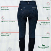 Horseware Pantalon d'Équitation Newmarket High Rise Full Seat Marine Horseware Pantalon d'Équitation Newmarket High Rise Full Seat Marine