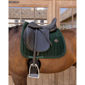 Kentucky Tapis de Selle Velvet Mini Pearls Dressage Pine Green Kentucky Tapis de Selle Velvet Mini Pearls Dressage Pine Green
