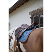Kentucky Horsewear Tapis de Selle Onion Quilt Leather Neon de Saut Bleu Kentucky Horsewear Tapis de Selle Onion Quilt Leather Neon de Saut Bleu