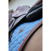 Kentucky Horsewear Tapis de Selle Onion Quilt Leather Neon de Saut Bleu Kentucky Horsewear Tapis de Selle Onion Quilt Leather Neon de Saut Bleu