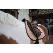 Kentucky Horsewear Tapis de Selle Onion Quilt Leather Neon de Saut Beige Kentucky Horsewear Tapis de Selle Onion Quilt Leather Neon de Saut Beige