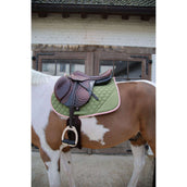 Kentucky Horsewear Tapis de Selle Softshell Onion Quilt de Saut Kaki/Vieux Rose Kentucky Horsewear Tapis de Selle Softshell Onion Quilt de Saut Kaki/Vieux Rose