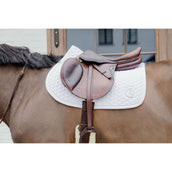 Kentucky Tapis de Selle Plaited 3D Logo de Saut Blanc Kentucky Tapis de Selle Plaited 3D Logo de Saut Blanc