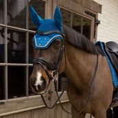 Kentucky Bonnet Anti-Mouches Wellington Velvet Horse Printing Marin Kentucky Bonnet Anti-Mouches Wellington Velvet Horse Printing Marin