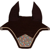 Kentucky Bonnet Anti-Mouches Wellington Velvet Pied De Poule Marron Kentucky Bonnet Anti-Mouches Wellington Velvet Pied De Poule Marron