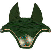Kentucky Bonnet Anti-Mouches Wellington Velvet Pied De Poule Vert foncé Kentucky Bonnet Anti-Mouches Wellington Velvet Pied De Poule Vert foncé
