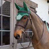Kentucky Bonnet Anti-Mouches Wellington Velvet Pied De Poule Vert foncé Kentucky Bonnet Anti-Mouches Wellington Velvet Pied De Poule Vert foncé