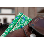 Kentucky Tapis de Selle Velvet Paisley Garden de Saut Vert/Marine Kentucky Tapis de Selle Velvet Paisley Garden de Saut Vert/Marine