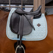 Kentucky Tapis de Selle Velvet Flags Dressage Bleu clair Kentucky Tapis de Selle Velvet Flags Dressage Bleu clair