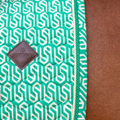 Kentucky Tapis de Selle Velvet Maze Cipher Dressage Blanc/Vert Kentucky Tapis de Selle Velvet Maze Cipher Dressage Blanc/Vert