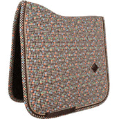 Kentucky Tapis de Selle Velvet Pied De Poule Dressage Marron Kentucky Tapis de Selle Velvet Pied De Poule Dressage Marron