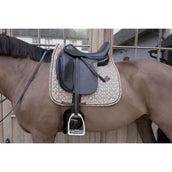 Kentucky Tapis de Selle Velvet Pied De Poule Dressage Marron Kentucky Tapis de Selle Velvet Pied De Poule Dressage Marron