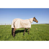 Kentucky Couverture Anti-Mouches Comfort Mesh Classic with Neck & Belly Cover Beige/Bordeaux Kentucky Couverture Anti-Mouches Comfort Mesh Classic with Neck & Belly Cover Beige/Bordeaux