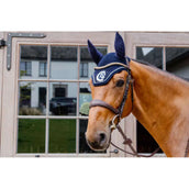 Kentucky Horsewear Bonnet Anti-Mouches Wellington 3D Logo Marin Kentucky Horsewear Bonnet Anti-Mouches Wellington 3D Logo Marin