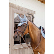 Kentucky Horsewear Bonnet Anti-Mouches Wellington 3D Logo Bleu Clair Kentucky Horsewear Bonnet Anti-Mouches Wellington 3D Logo Bleu Clair