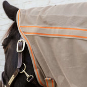 Kentucky Horsewear Couverture Anti-Mouches Comfort Mesh Beige/Orange Kentucky Horsewear Couverture Anti-Mouches Comfort Mesh Beige/Orange
