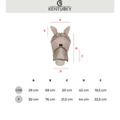 Kentucky Masque Anti-Mouches Heart avec Oreilles et Nez Beige Kentucky Masque Anti-Mouches Heart avec Oreilles et Nez Beige