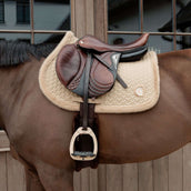 Kentucky Horsewear Tapis de Selle Fake Fur Onion Quilt de Saut Beige Kentucky Horsewear Tapis de Selle Fake Fur Onion Quilt de Saut Beige