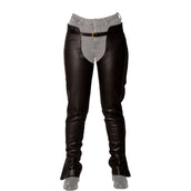 Dyon Longues Jambières en Cuir Standard Noir Dyon Longues Jambières en Cuir Standard Noir