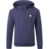 Covalliero Pull col Hoodie SS26 Enfants Foncé Marine Covalliero Pull col Hoodie SS26 Enfants Foncé Marine