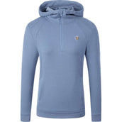 Covalliero Pull col Hoodie SS26 Femme Smoked Blue Covalliero Pull col Hoodie SS26 Femme Smoked Blue