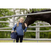 Covalliero Pull col Hoodie SS26 Enfants Smoked Blue Covalliero Pull col Hoodie SS26 Enfants Smoked Blue