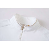 Covalliero T-shirt de Concours SS26 Femme Longues Manches Blanc Covalliero T-shirt de Concours SS26 Femme Longues Manches Blanc