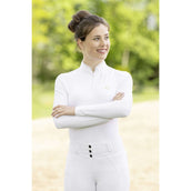Covalliero T-shirt de Concours SS26 Femme Longues Manches Blanc Covalliero T-shirt de Concours SS26 Femme Longues Manches Blanc
