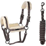 Kingsland Ensemble Licol KLLexie avec Fourrure Brown Iron Kingsland Ensemble Licol KLLexie avec Fourrure Brown Iron