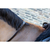 LeMieux Rênes Arika Soft Rubber with Stopper Marron/Laiton LeMieux Rênes Arika Soft Rubber with Stopper Marron/Laiton