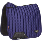 LeMieux Tapis de Selle Loire Classic Satin Square Dressage Ink Blue LeMieux Tapis de Selle Loire Classic Satin Square Dressage Ink Blue