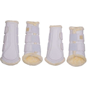 Montar Guêtres Tech en Cuir Blanc Montar Guêtres Tech en Cuir Blanc