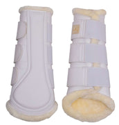 Montar Guêtres Tech en Cuir Blanc Montar Guêtres Tech en Cuir Blanc