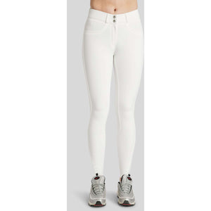 Montar Pantalon d'Équitation Megan Yati Highwaist Full Grip Blanc Montar Pantalon d'Équitation Megan Yati Highwaist Full Grip Blanc
