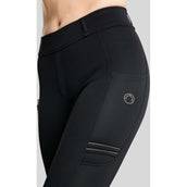 Montar Legging d'Équitation MoWilma Hybrid Pintucks Golden Quartz Crystals Full Grip Noir Montar Legging d'Équitation MoWilma Hybrid Pintucks Golden Quartz Crystals Full Grip Noir