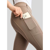 Montar Legging d'Équitation MoWilma Hybrid Pintucks Golden Quartz Crystals Full Grip Nougat Brown Montar Legging d'Équitation MoWilma Hybrid Pintucks Golden Quartz Crystals Full Grip Nougat Brown