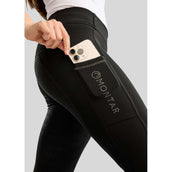 Montar Legging d'Équitation MoEverline Hybrid Golden Quartz Crystals Kids Full Grip Noir Montar Legging d'Équitation MoEverline Hybrid Golden Quartz Crystals Kids Full Grip Noir