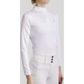Montar T-shirt de Concours MoRosie Pintucks Longues Manches Blanc Montar T-shirt de Concours MoRosie Pintucks Longues Manches Blanc